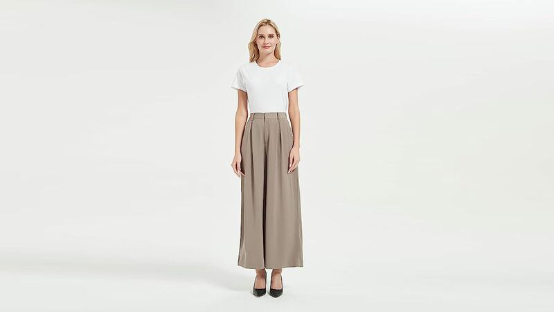 Pantaloni lunghi a gamba larga Tronjori 