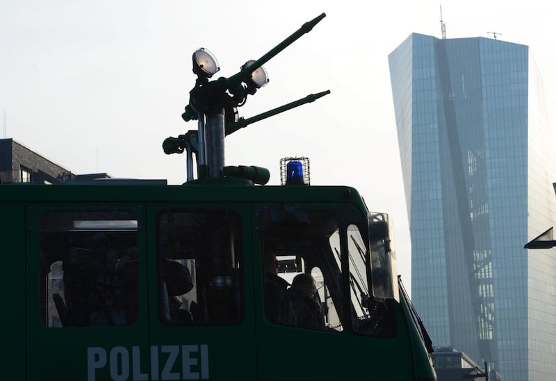 Blockupy, scontri a Francoforte 4
