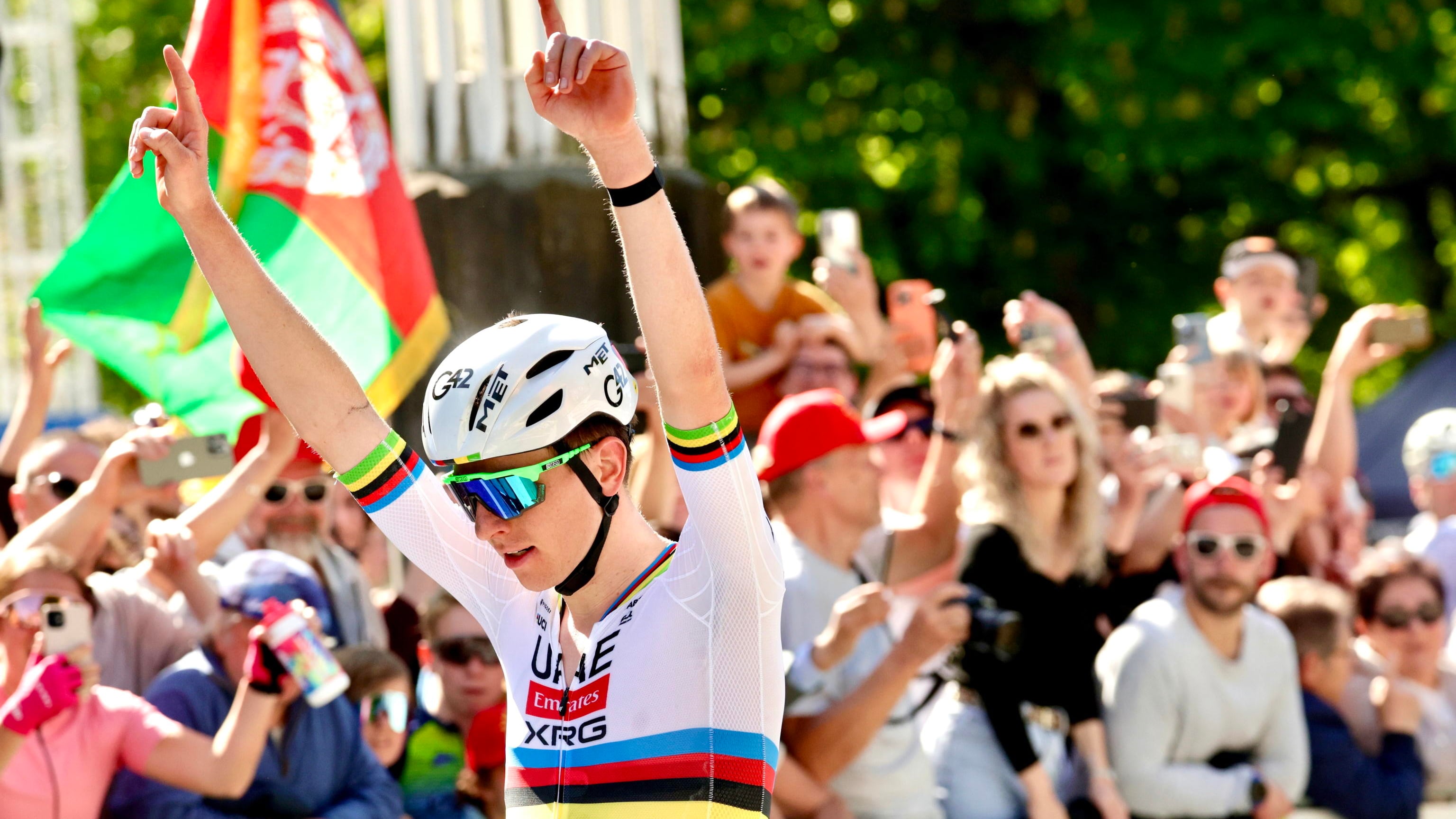 Pogacar vince anche la Liegi-Bastogne-Liegi. Secondo l'italiano Ciccone