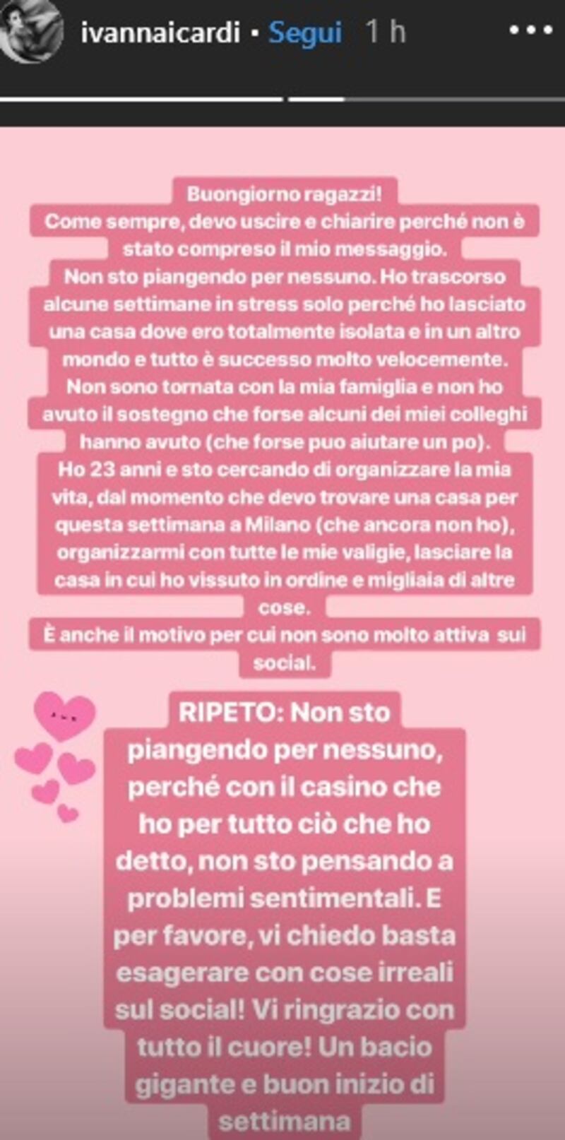 Ivana Icardi sbotta sui social