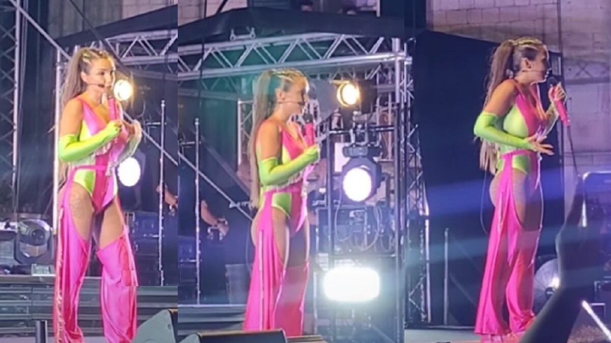 Elettra Lamborghini colpita da una bottiglia durante il live: "Dov'è il cornuto? Potevi farmi male"