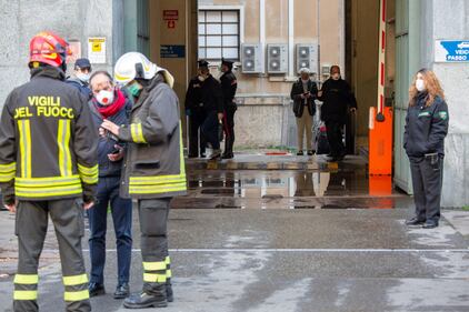 Milano. Incendio al Palazzo di Giustizia 5