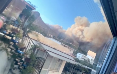 Il fuoco devasta Creta 1