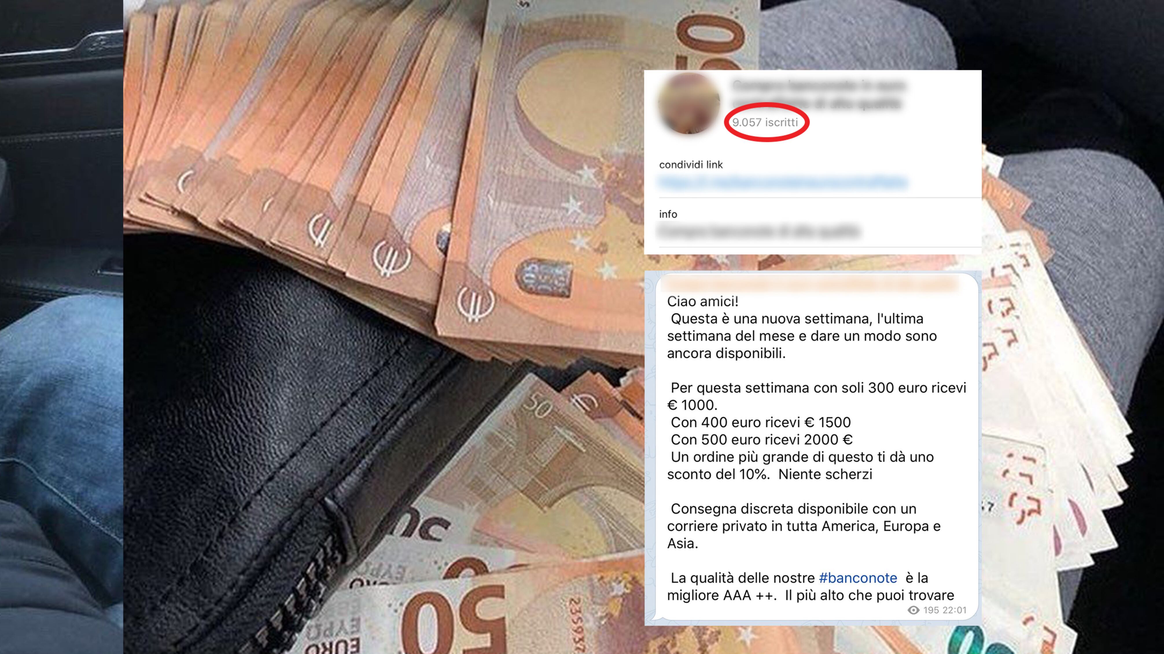 "Vendo euro, sterline e dollari". Il grande affare dei soldi falsi