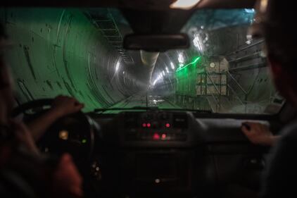 All'interno del tunnel della Torino-Lione 6