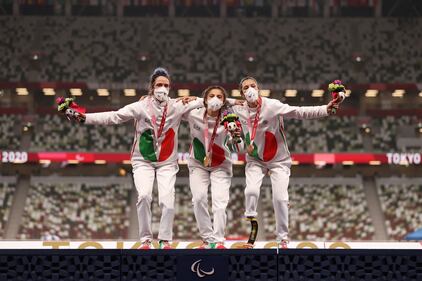 La storica tripletta azzurra nei 100 metri femminili alle Paralimpiadi di Tokyo 16