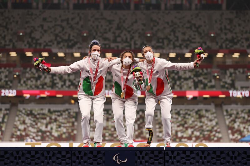 La storica tripletta azzurra nei 100 metri femminili alle Paralimpiadi di Tokyo 16