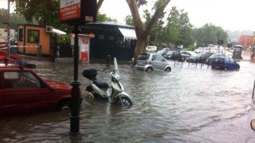 La Roma di Marino sommersa dall'acqua