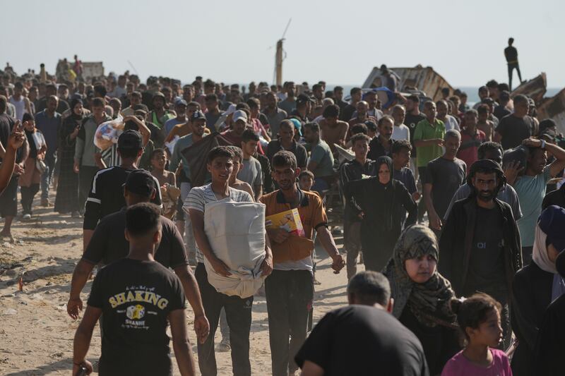 Caos aiuti a Gaza: le immagini della calca 6