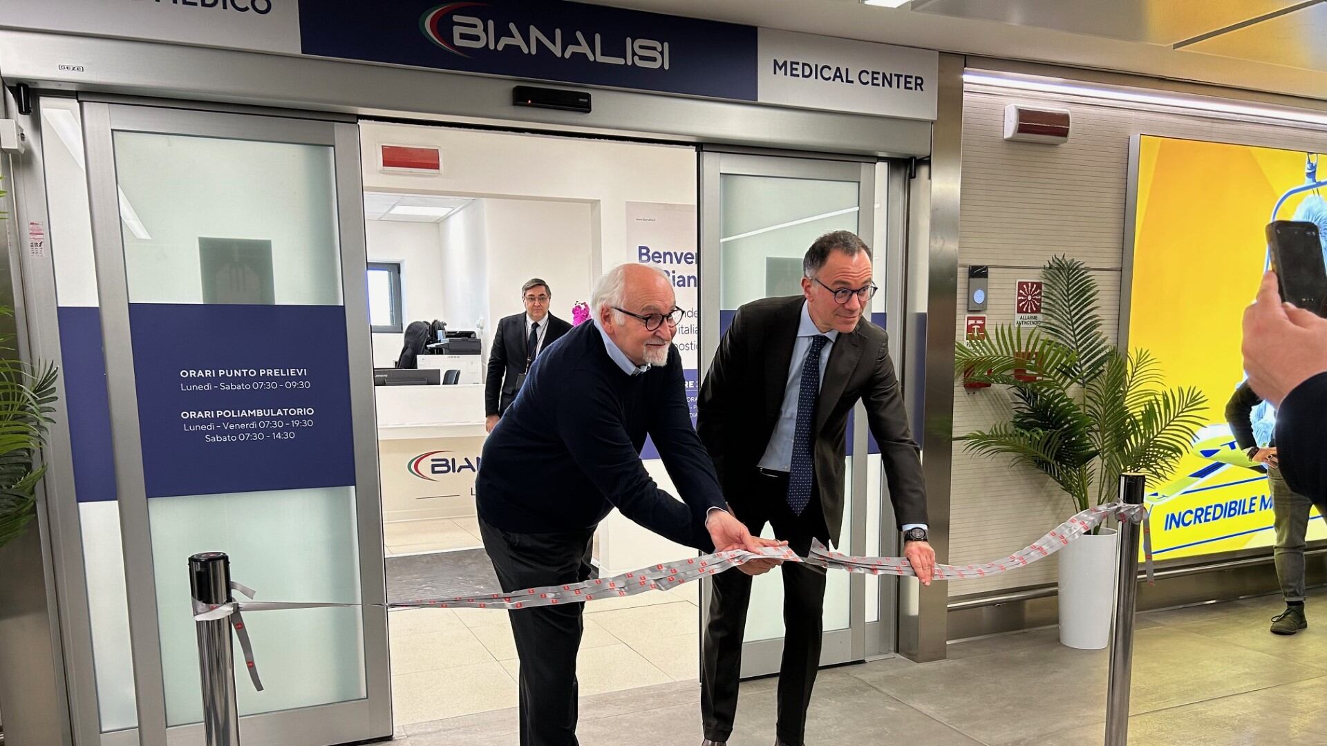Linate, apre in aeroporto il nuovo centro medico Bianalisi