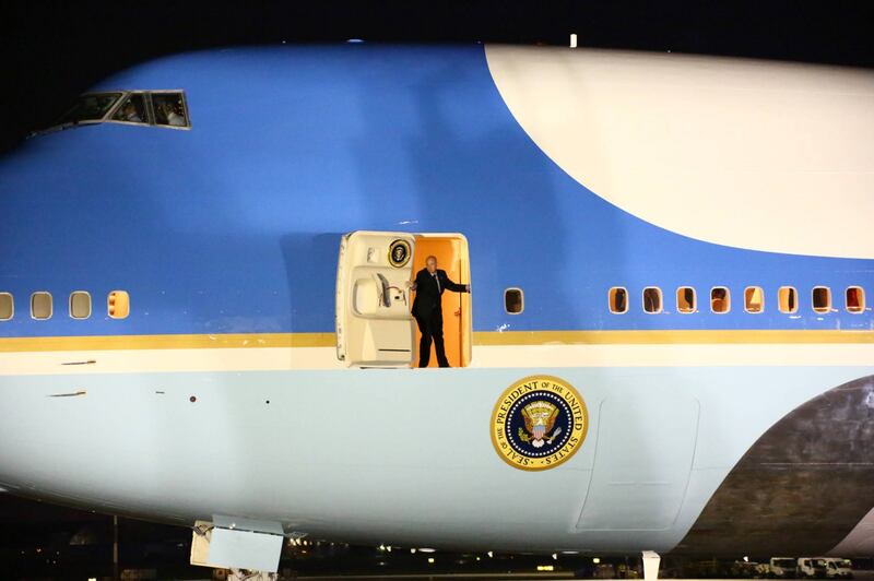 L'arrivo di Trump e Melania in Polonia 11