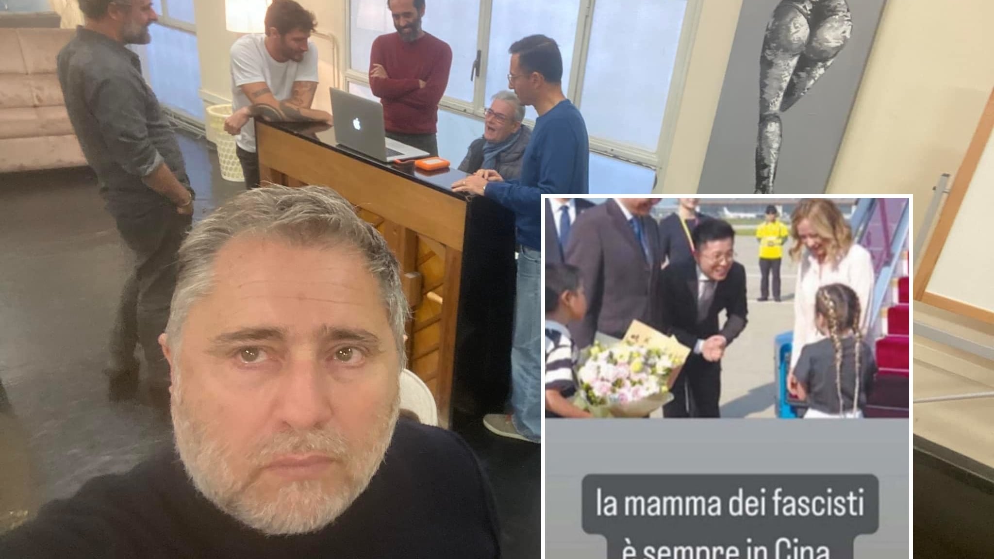 "Mamma dei fascisti è sempre in Cina". Il post anti-Meloni dell’autore Rai