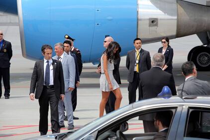 Michelle Obama sbarca a Malpensa 6