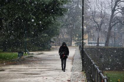 Anche Milano questa mattina si è svegliata sotto la neve 9