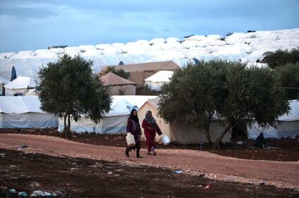 Siria, campo profughi al confine 4