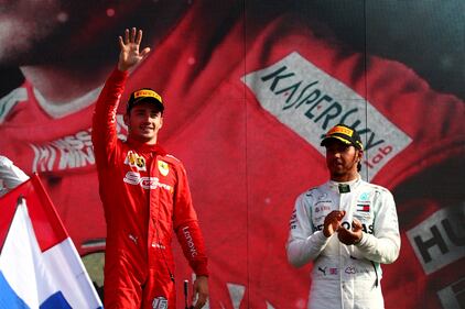 Leclerc scatenato in pista e sul podio a Monza 6