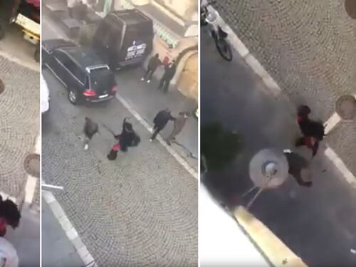 "Botte dai demoni mascherati". Ma per gli organizzatori è una messinscena