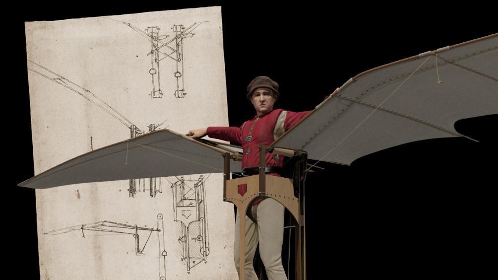Leonardo in piazza Scala Storia del genio in «3D»
