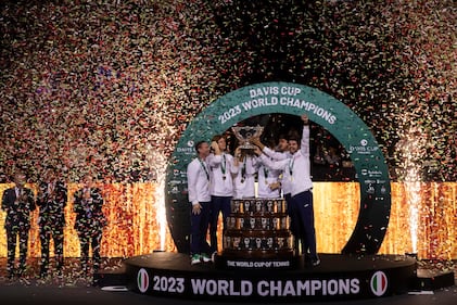 L'Italia conquista la Coppa Davis: le immagini più belle della vittoria contro l'Australia 7