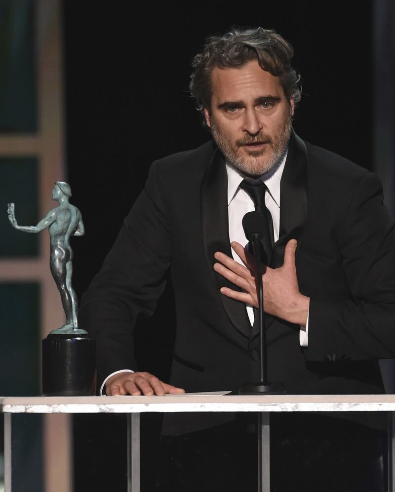 Joaquin Phoenix, le immagini delle premiazioni 1