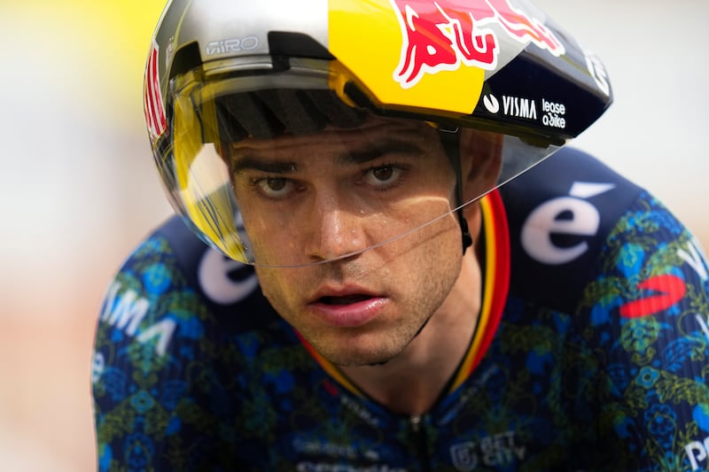 Tour tappa 21 Van Aert arrivo