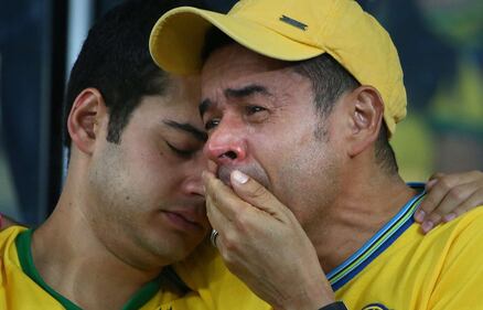 La disperazione dei tifosi brasiliani 4