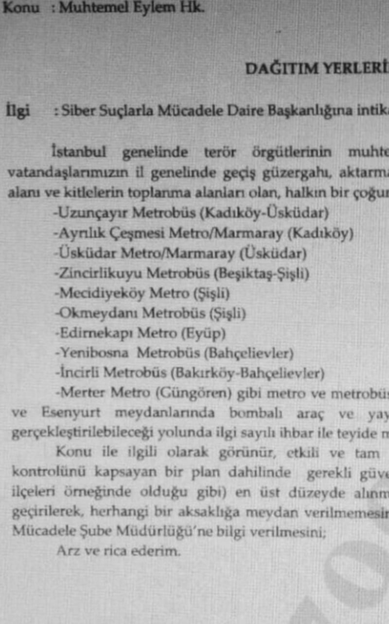 L'allarme attentati diramato dalle autorità turche per la popolazione di Istanbul