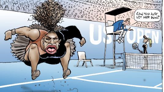 Us Open, vignetta satirica contro Serena Williams: web indignato