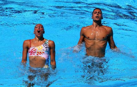 Oro nel sincro, le foto più belle di Flamini e Minisini 1