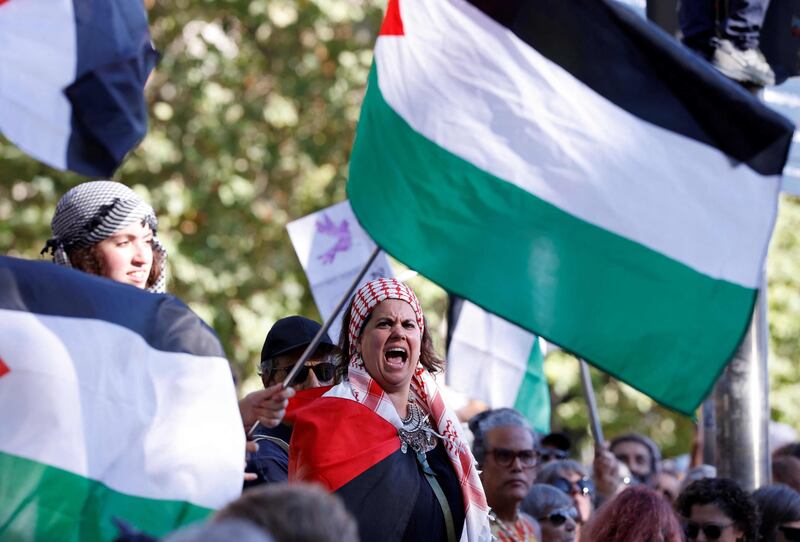 Proteste pro Palestina alla Vuelta, tensioni e cariche: ecco le immagini degli scontri di Madrid 7