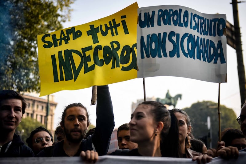 Corteo di studenti in protesta 7