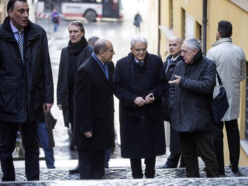 La prima passeggiata da presidente