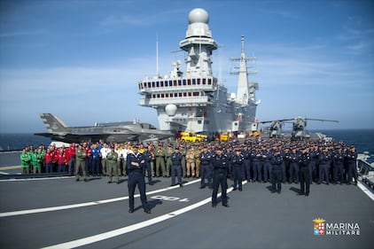 Appontaggio degli F-35 su Nave Cavour 2