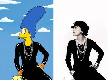 Marge Simpson ripercorre la storia della moda 1