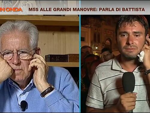"Hai fatto gli interessi della Bce", "Non sai niente". La lite Di Battista-Monti nel 2016