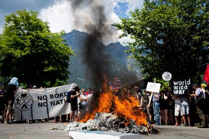 Germania, la contestazione anti G7 6