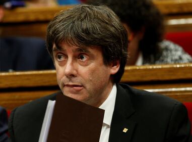 Le fasi del discorso sull'indipendenza di Puigdemont 26