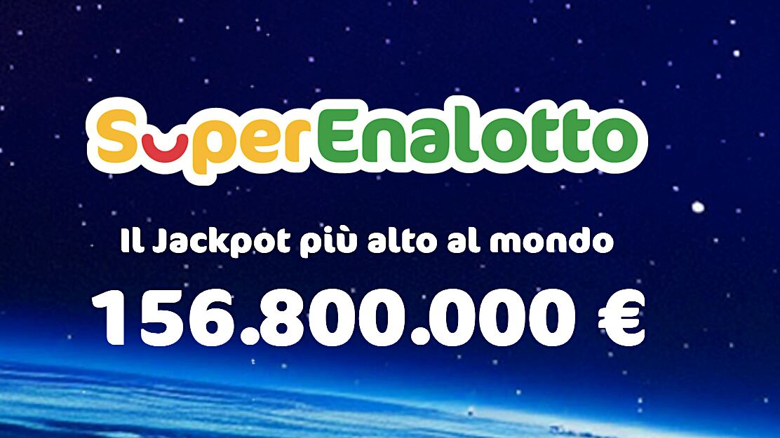 SuperEnalotto, il Jackpot vola a 156,8 milioni di euro e vale più di un matrimonio reale