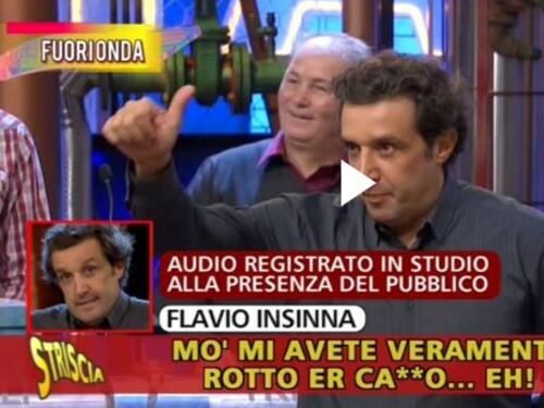 Nuovi fuorionda choc di Flavio Insinna: "Sorci! Il microfono te l'avemo messo in c.."