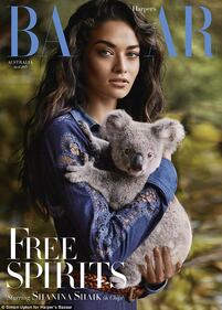 Shanina Shaik mezza nuda per Harper's Bazaar 2