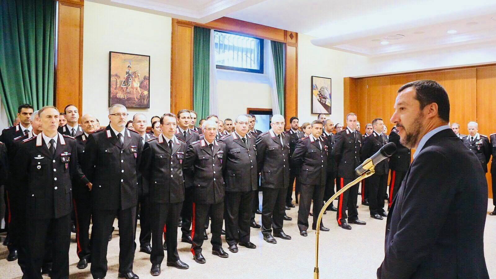 Carabiniere ucciso, l'ira di Salvini: "Il killer non esca più di galera"