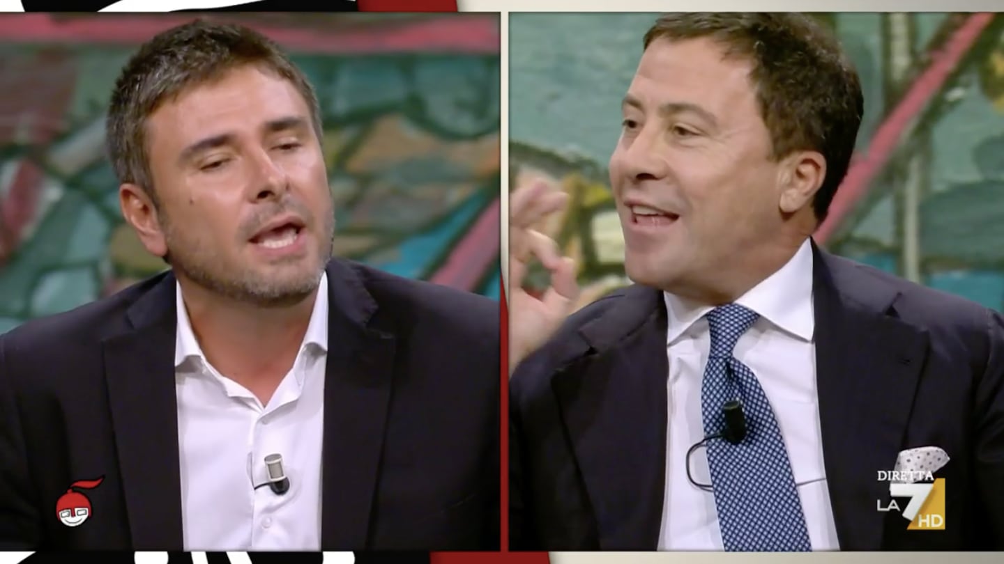"Stai con Hamas?", "È un giochetto". In tv scoppia la lite tra Bocchino e Di Battista