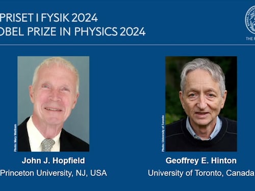 Nobel per la Fisica a Hopfield e Hinton, "padri" dell'intelligenza artificiale
