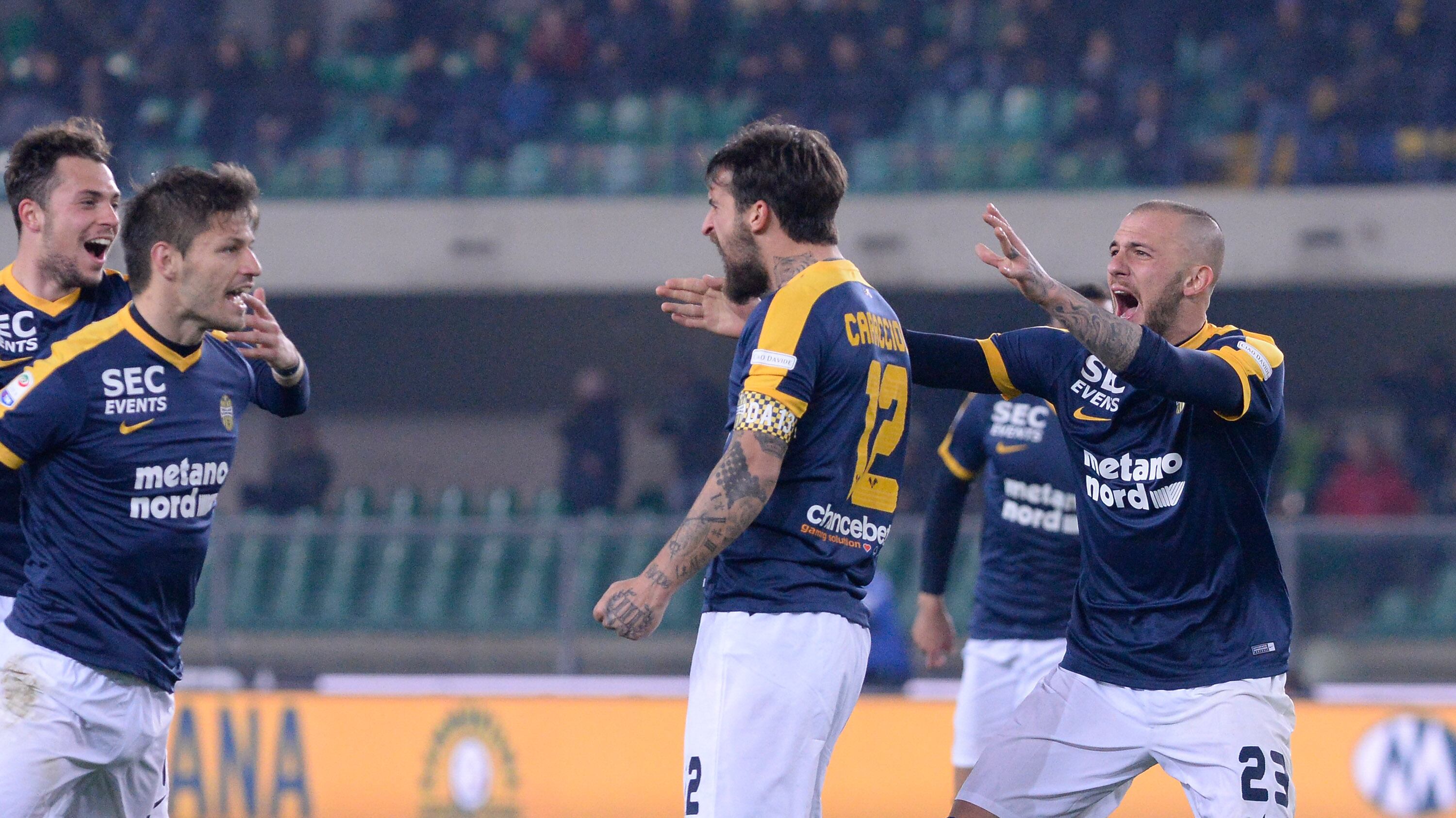 Caracciolo bomber a sorpresa, il derby è del Verona