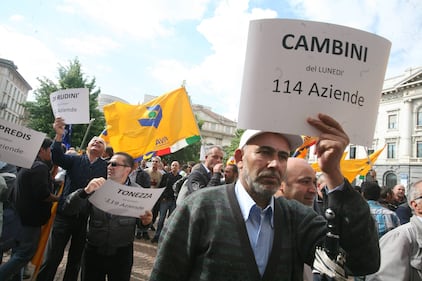 Milano, gli ambulanti contro Pisapia 11