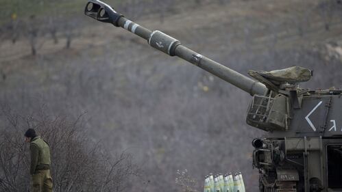 Soldati e unità di artiglieria sulle alture del Golan 6