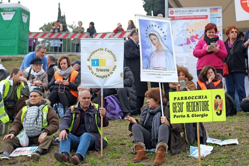I manifestanti al Family Day 20