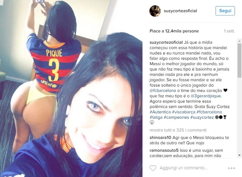 Suzy Cortez, la brasiliana che punta i giocatori con il lato b 1