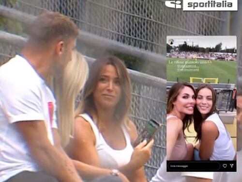 Ilary Blasi allo stadio, la reazione di Totti e le parole dell'amico: il video che scatena il web