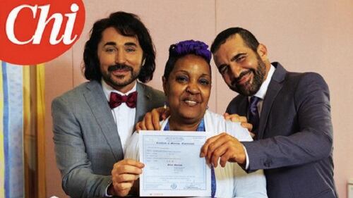 Scialpi e Roberto Blasi, le nozze: "Finalmente siamo marito e marito"